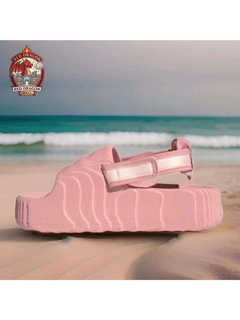 Adidas Adilette 22 XLG Slide Wonder Mauve Pink Sandals JQ3275 - Women's Size 9